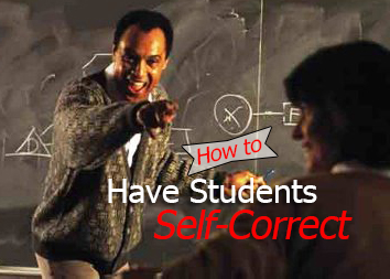 How to Have Students Self Correct Their Mistakes